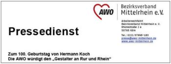 AWO Bezirksverband Mittelrhein — Die AWO würdigt den 