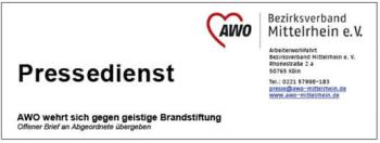 AWO Bezirksverband Mittelrhein — AWO wehrt sich gegen geistige Brandstiftung.